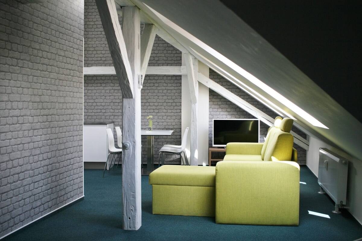 Deluxe-Apartment, 2 Schlafzimmer | Wohnbereich