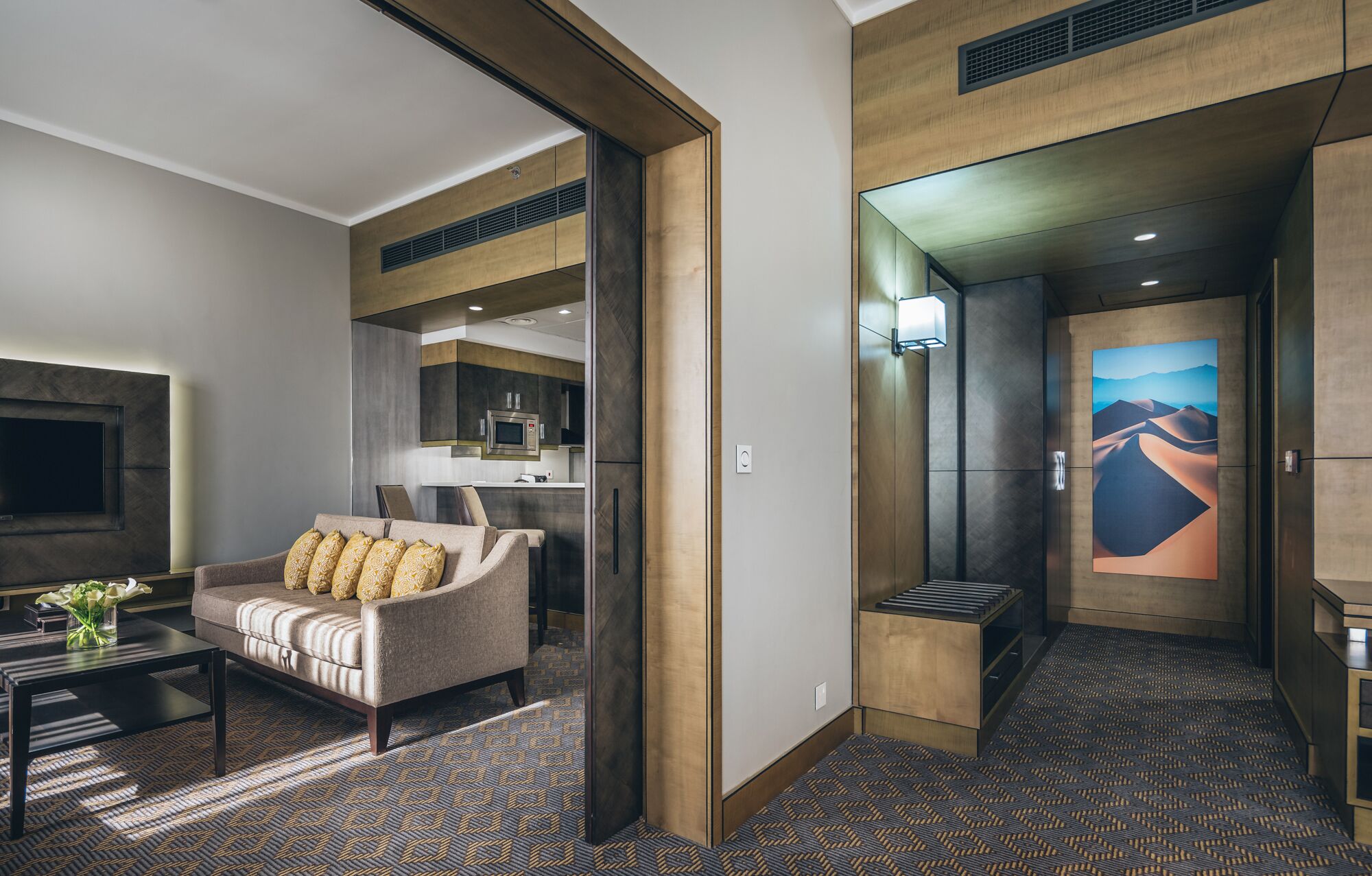 executive suite, 1 king bed | 1 bedroom, premium bedding, minibar, in-room safe