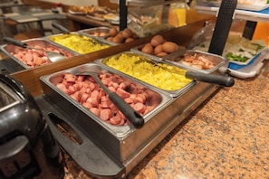 Daily buffet breakfast (EUR 10 per person)