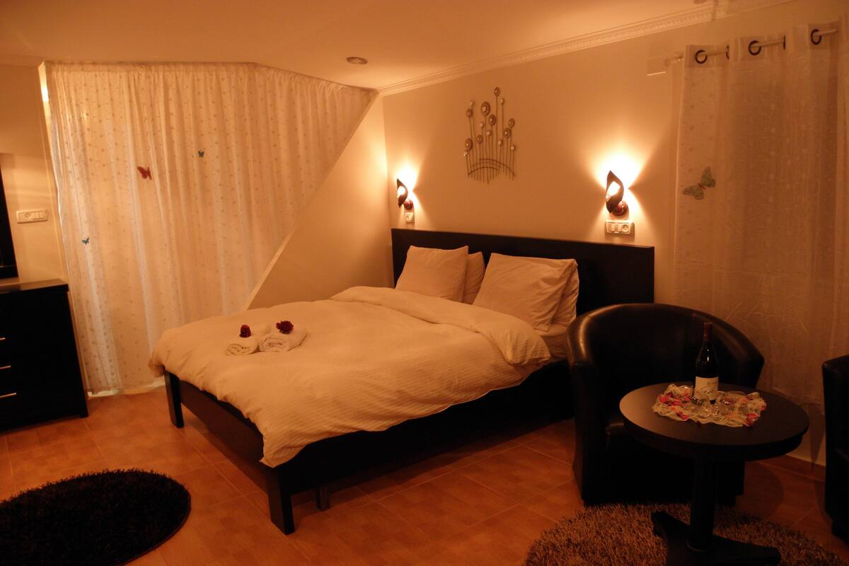 Family Studio | Iron/ironing board (on request), cribs (free), rollaway beds (surcharge)