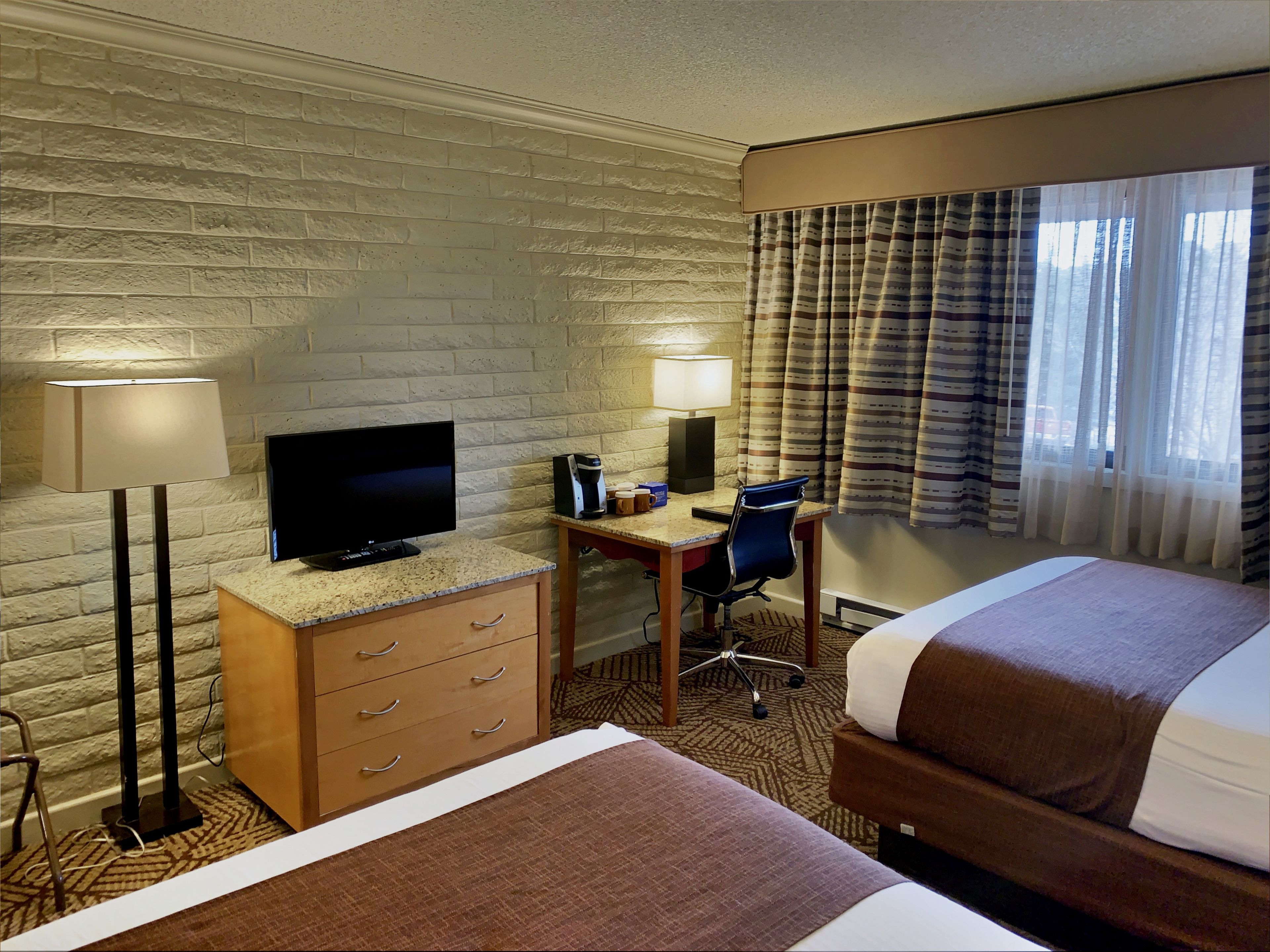 standard room, 2 queen beds | 1 bedroom, in-room safe, desk, iron/ironing board