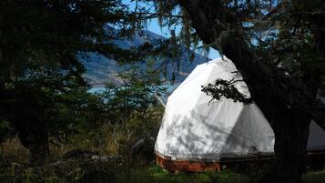 Tenda panoramica, 2 letti singoli | Balcone