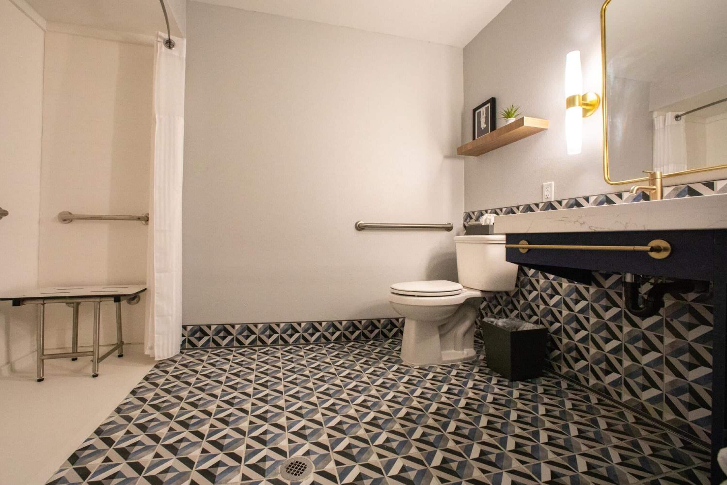 shower, free toiletries, hair dryer, bathrobes