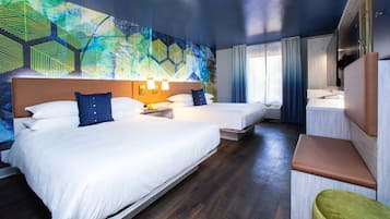 Deluxe Double Room, 2 Queen Beds | Premium bedding, Tempur-Pedic beds, in-room safe, desk
