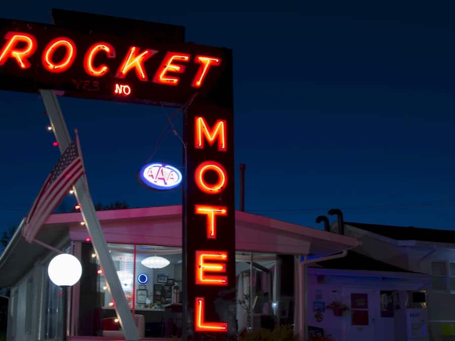 Front of property – evening/night