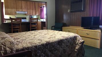 Desk, iron/ironing board, free WiFi, bed sheets