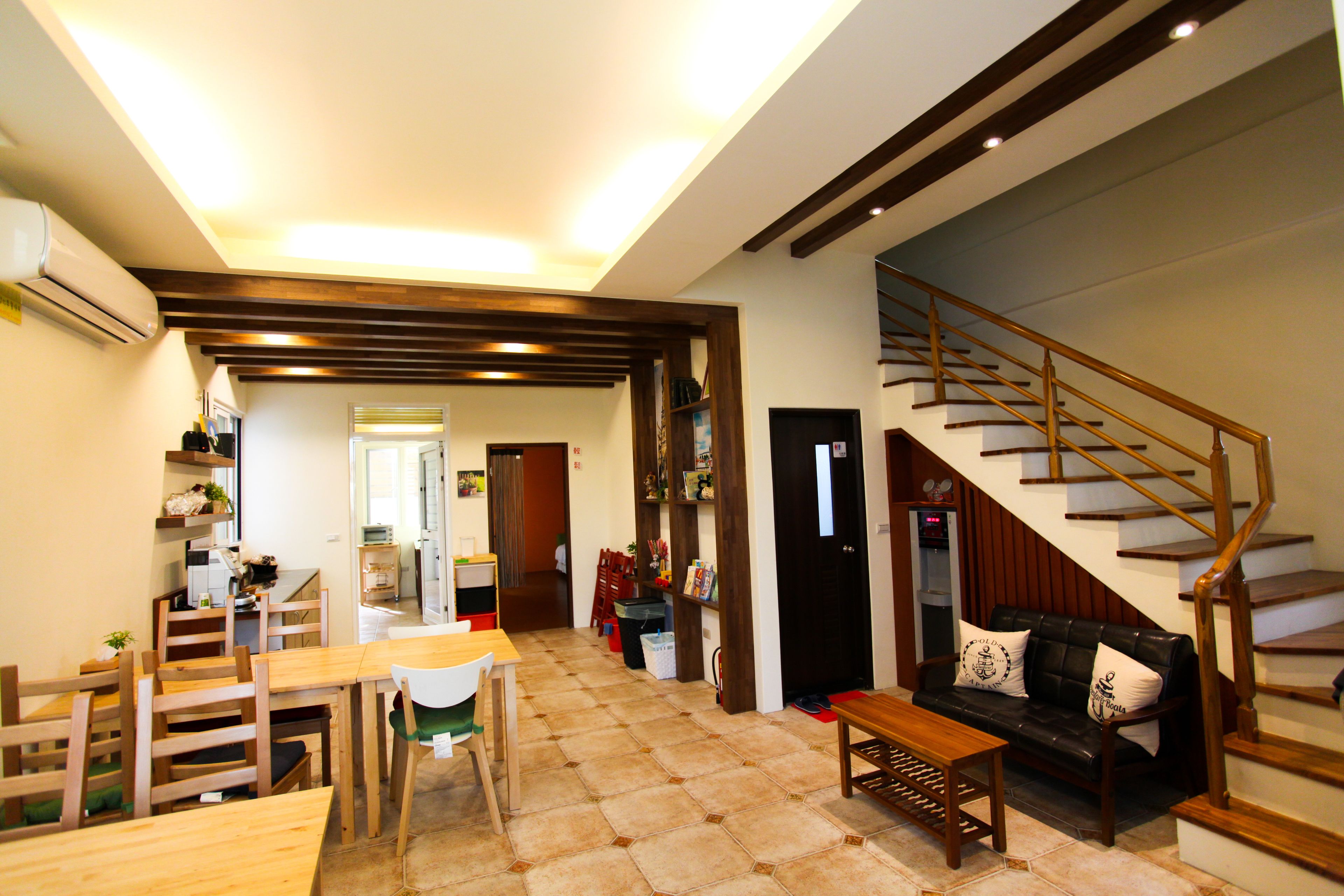 Área de estar no saguão