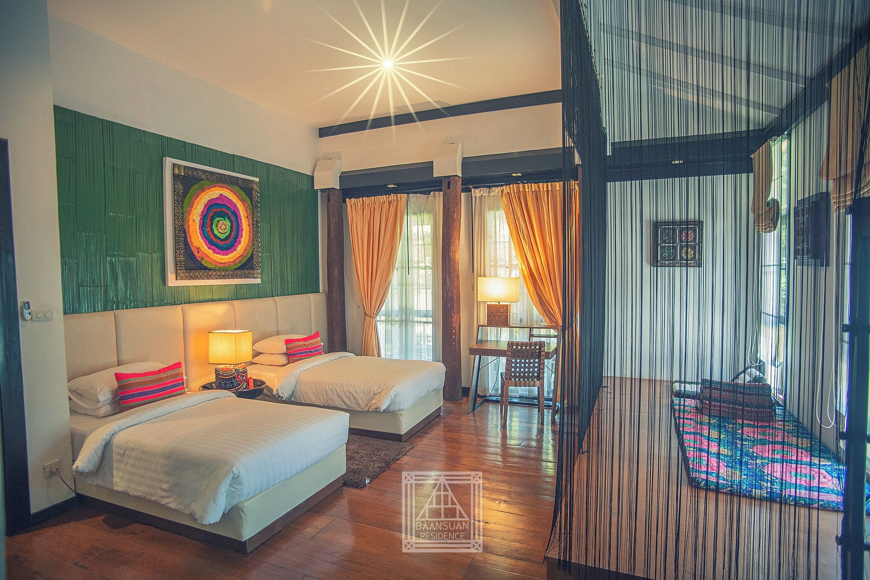 Garden Twin 203 | 1 dormitorio, minibar, caja fuerte y escritorio