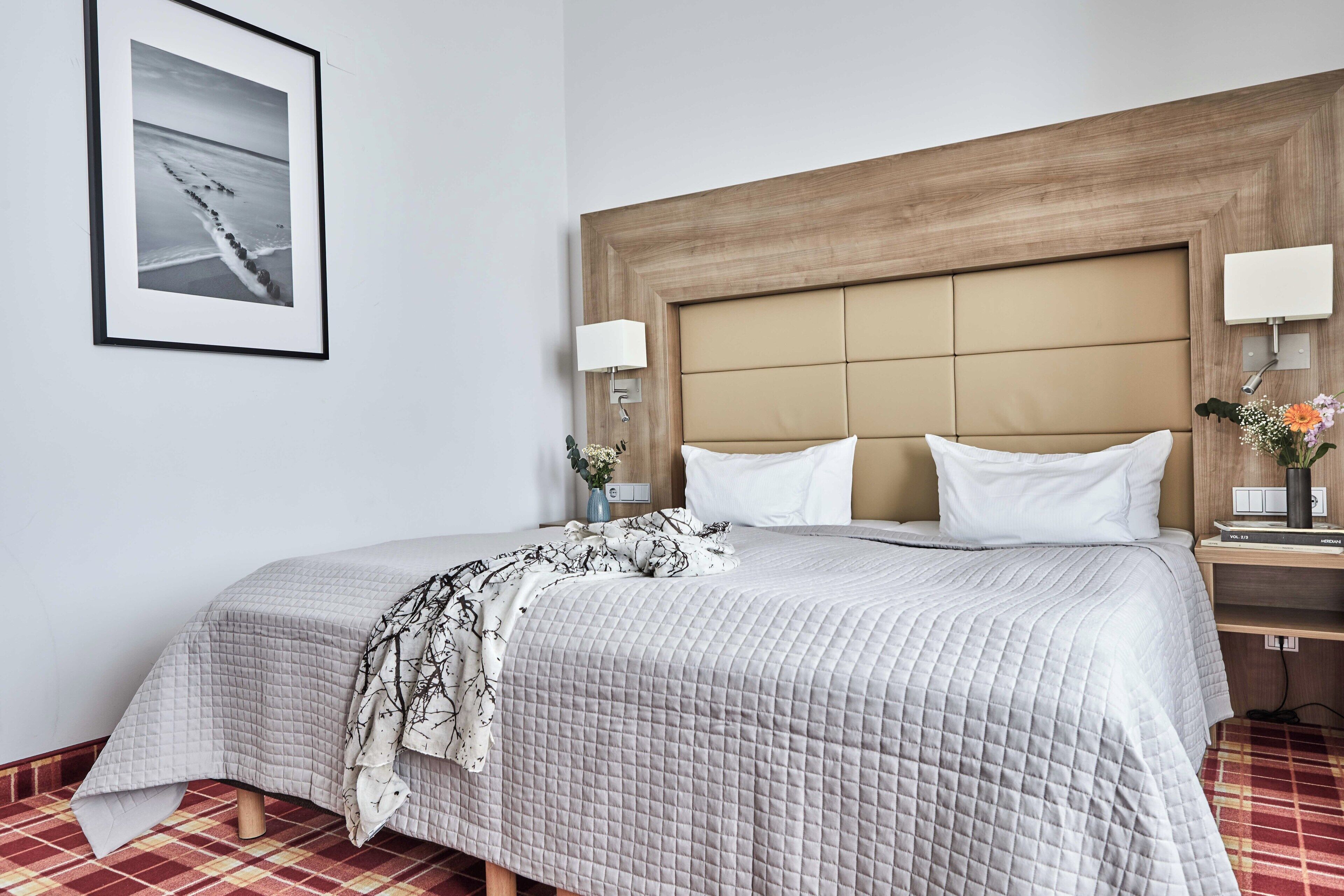 1 bedroom, desk, blackout curtains, iron/ironing board