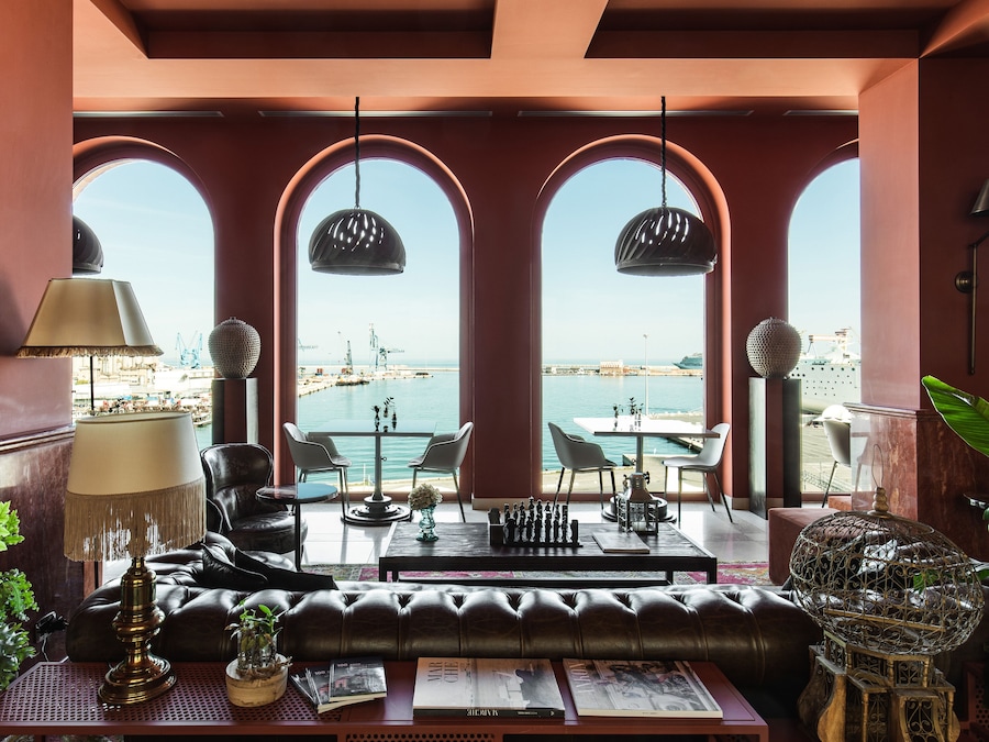 Harbour-view interior at SeePort Hotel in Ancona