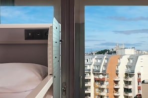 1 bedroom, blackout curtains, soundproofing, iron/ironing board