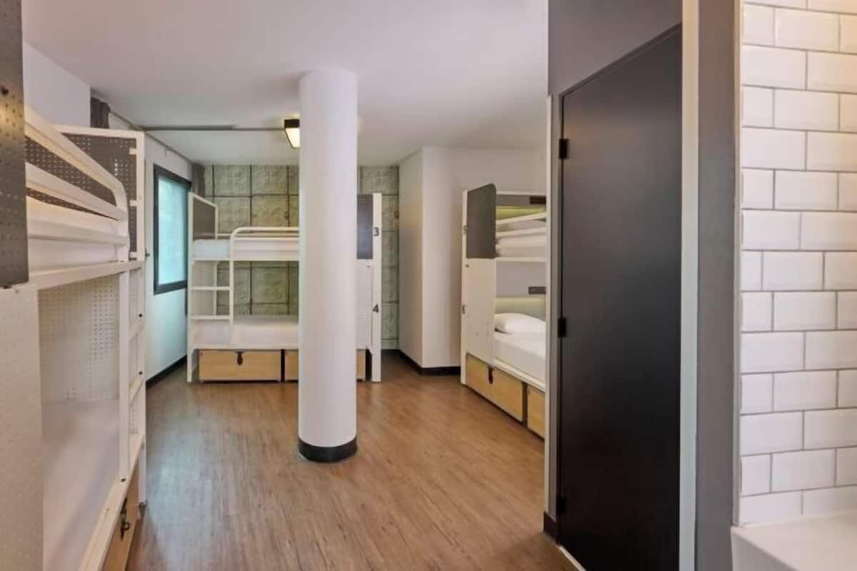 1 bedroom, blackout curtains, soundproofing, iron/ironing board