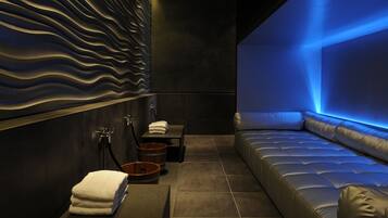 Sauna, hammam, soins corporels, enveloppements corporels