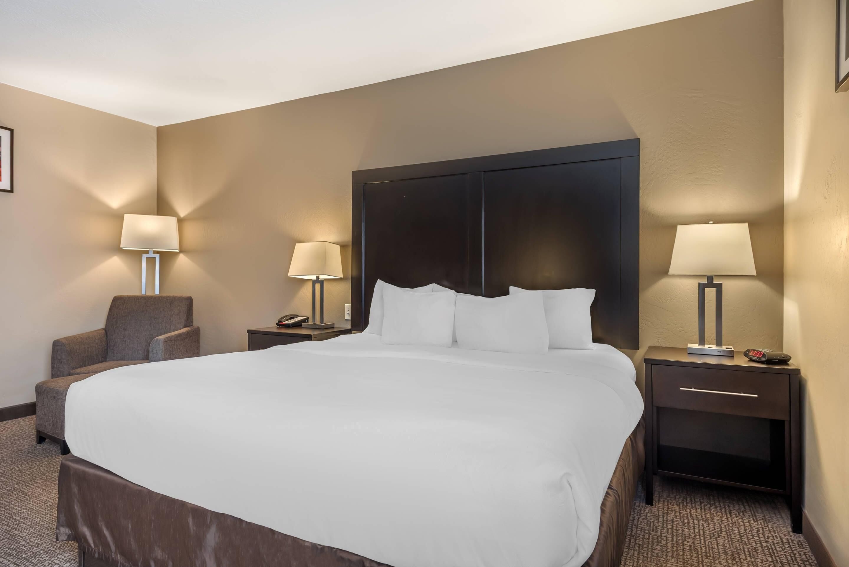 Room, 1 King Bed, Accessible, Non Smoking | Premium bedding, pillowtop beds, desk, blackout drapes