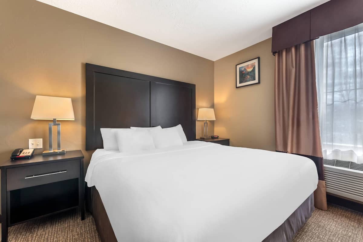 Suite, 1 King Bed, Non Smoking, Jetted Tub | Premium bedding, pillow-top beds, desk, blackout curtains