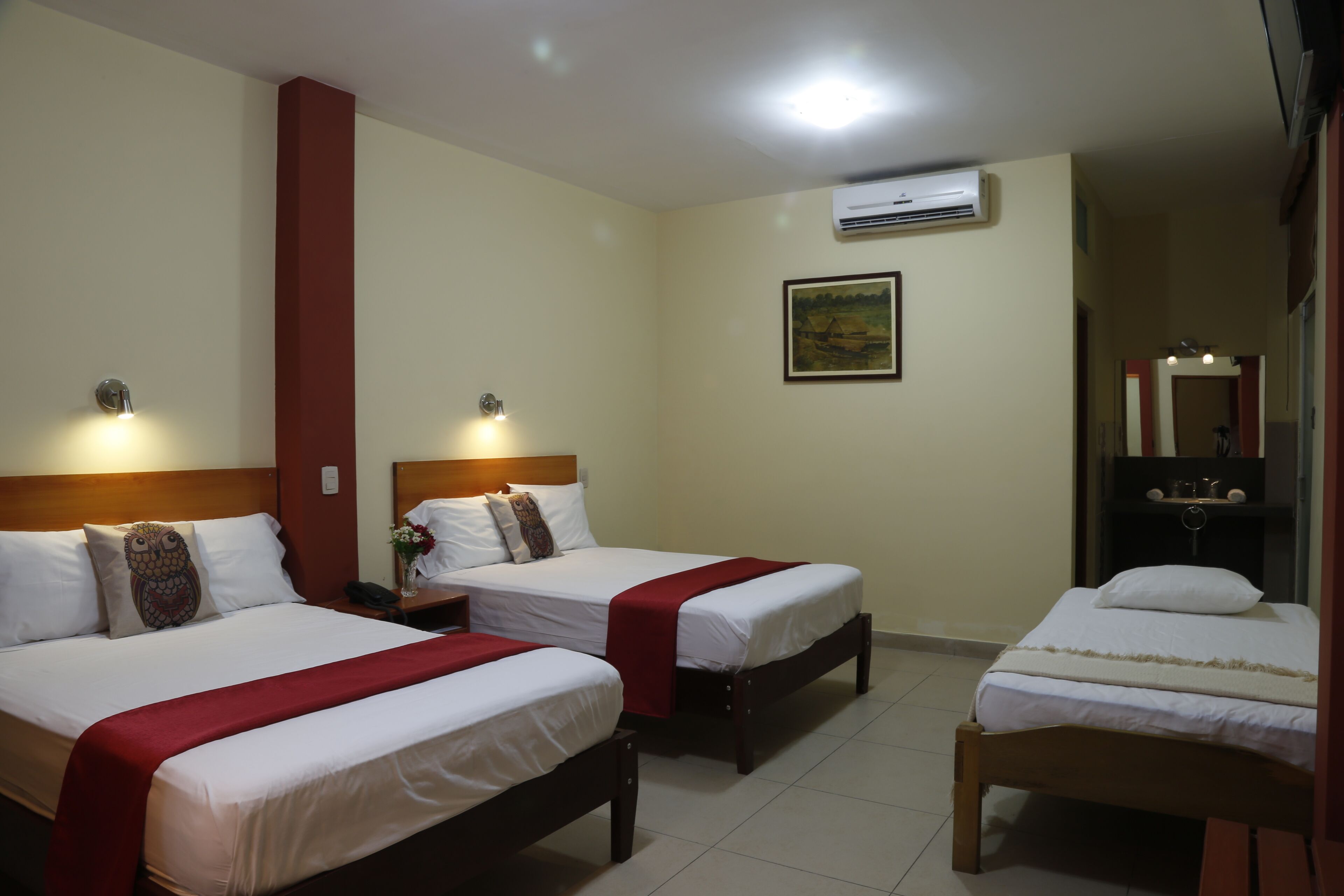 triple room | premium bedding, in-room safe, individually decorated