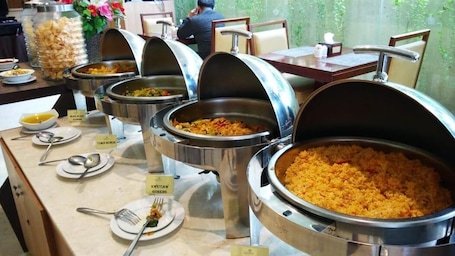 Breakfast and dinner served, Indonesian cuisine