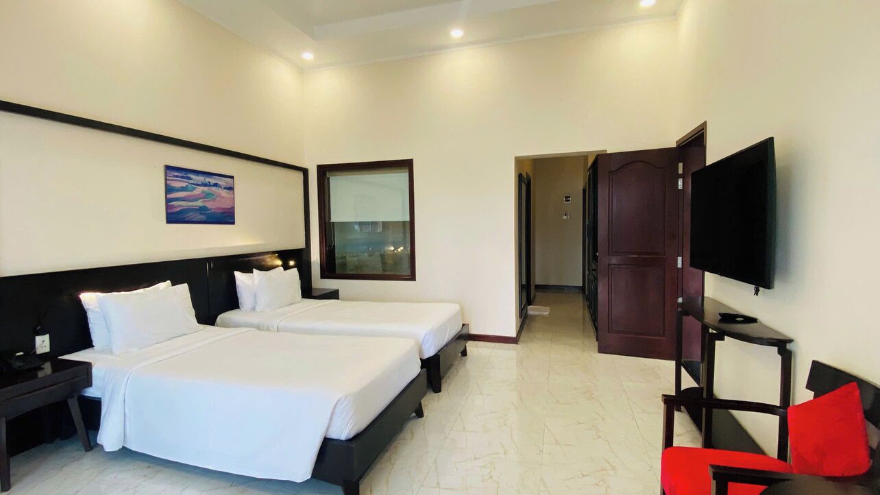 Panoramic Studio, Beach View | Premium bedding, minibar, in-room safe, desk