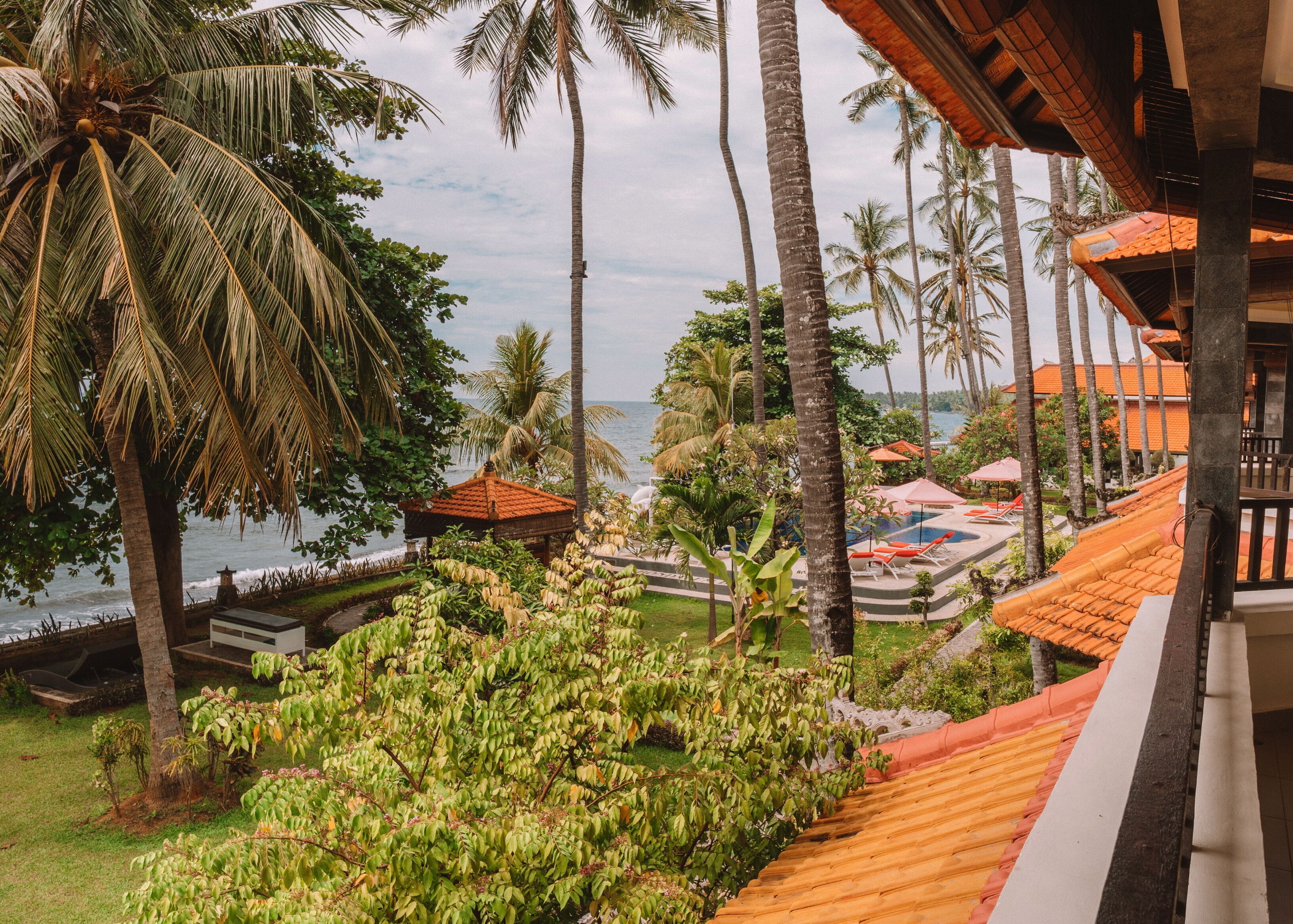 Bungalow Keluarga, Beberapa Tempat Tidur, balkon, menghadap pantai | Balkon