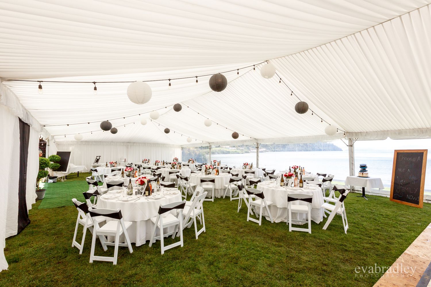 outdoor wedding area