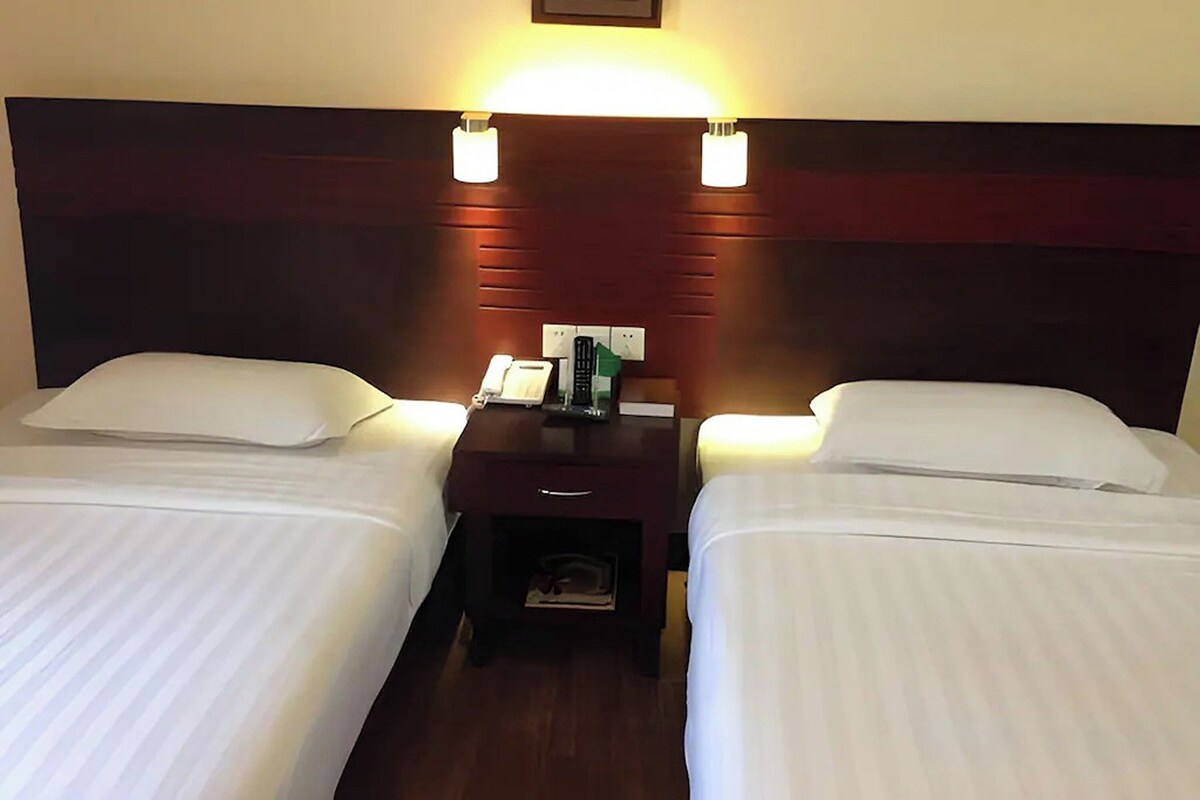 Minibar, escritorio, cortinas blackout y wifi gratis 