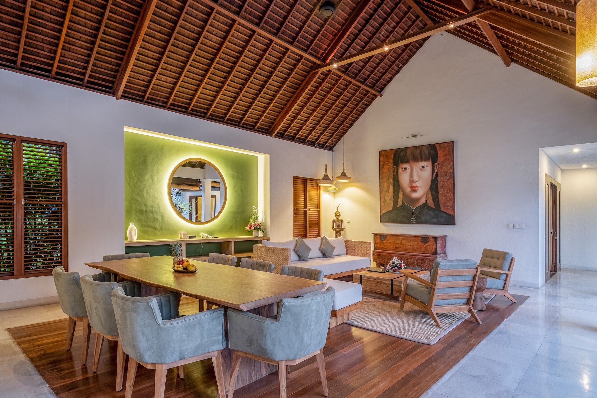 Sadewa 2 Bedroom Villa with Private Pool | Living area | TV, DVD player, iPod dock