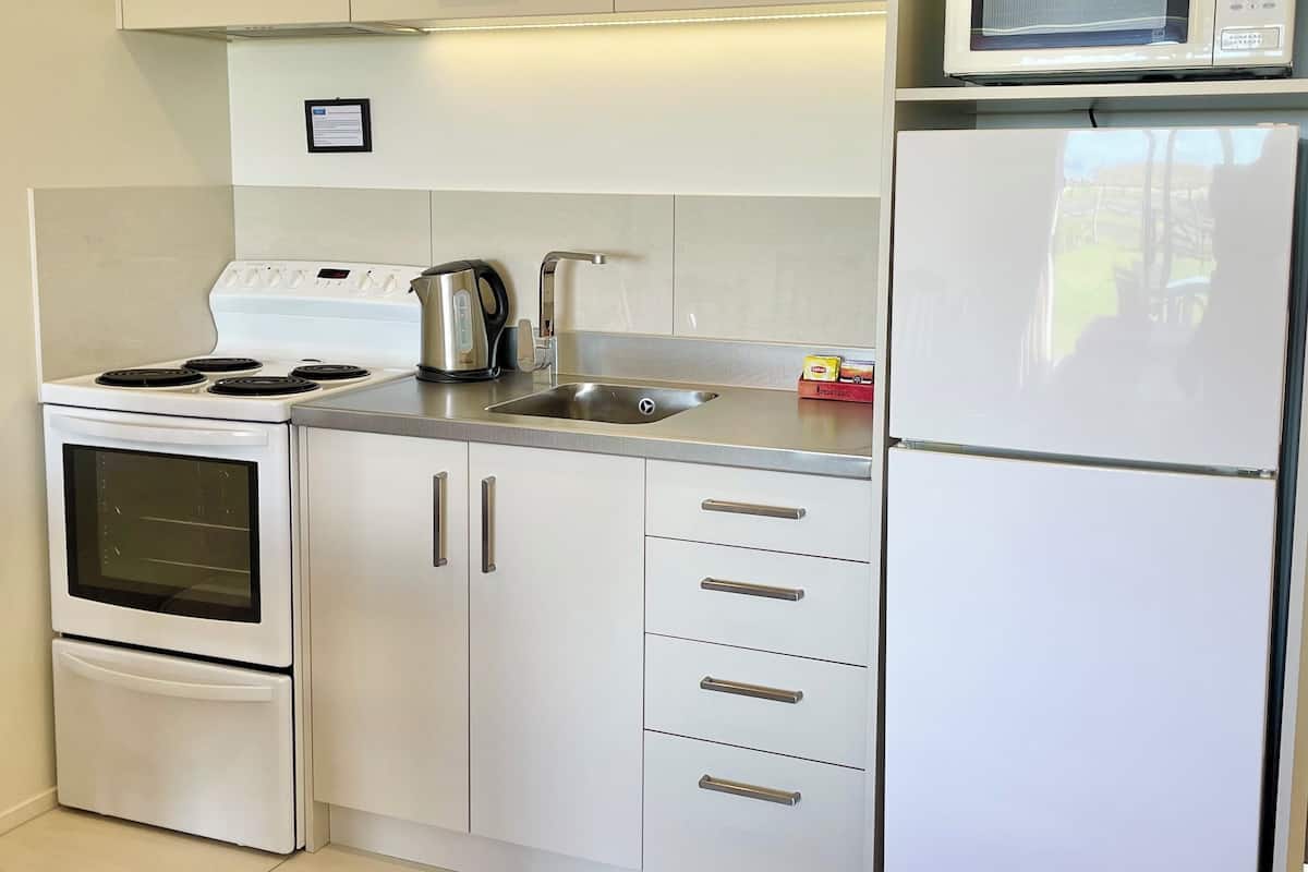 deluxe room, non smoking, kitchen (deluxe one bedroom) | private kitchen | microwave, coffee/tea maker, electric kettle, toaster