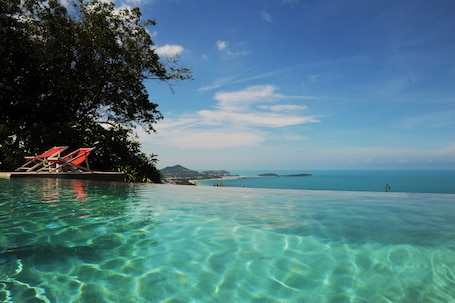Outdoor pool, open 8:00 AM to 10:00 PM, pool umbrellas, sun loungers