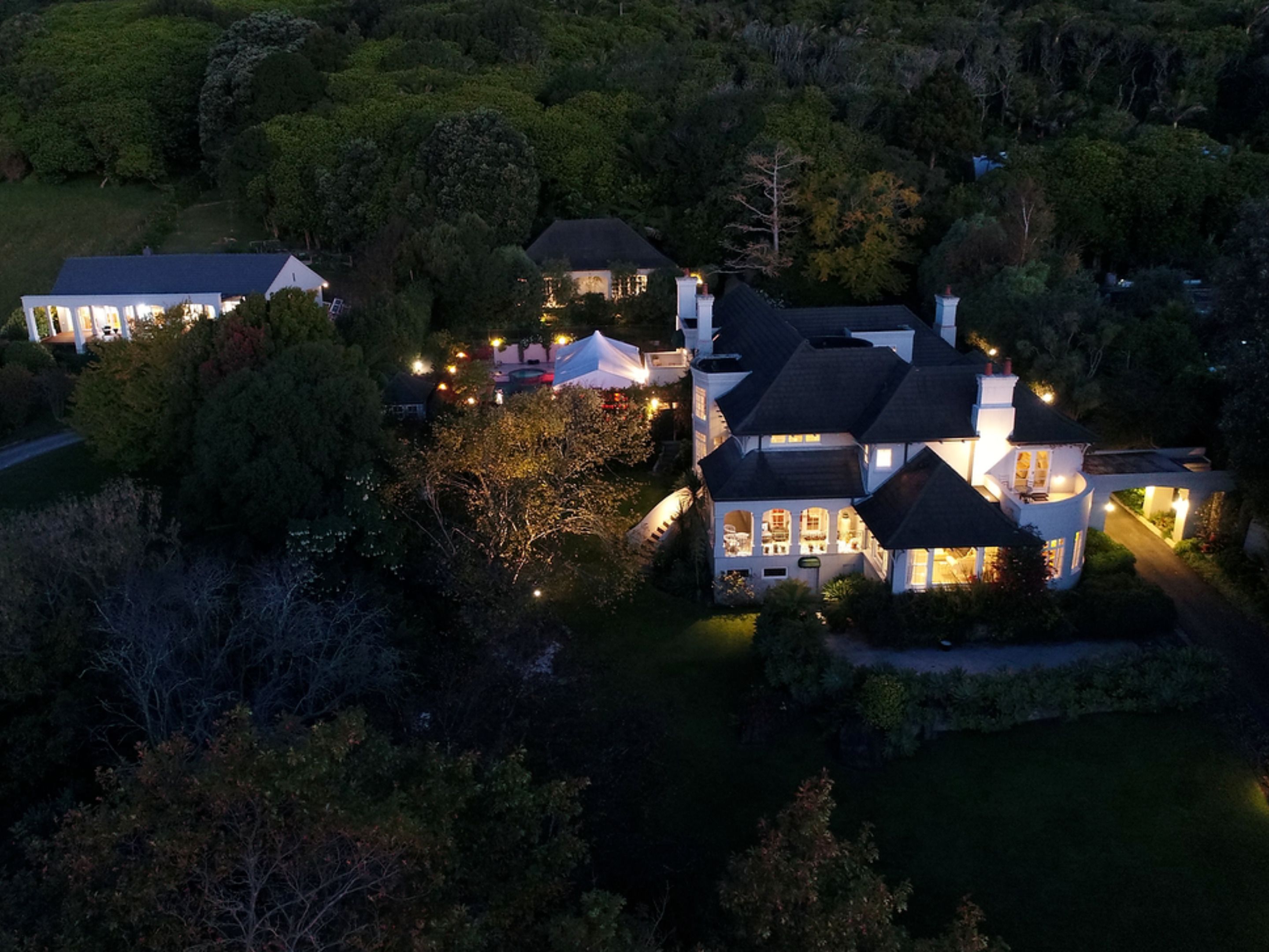 Front of property - evening/night