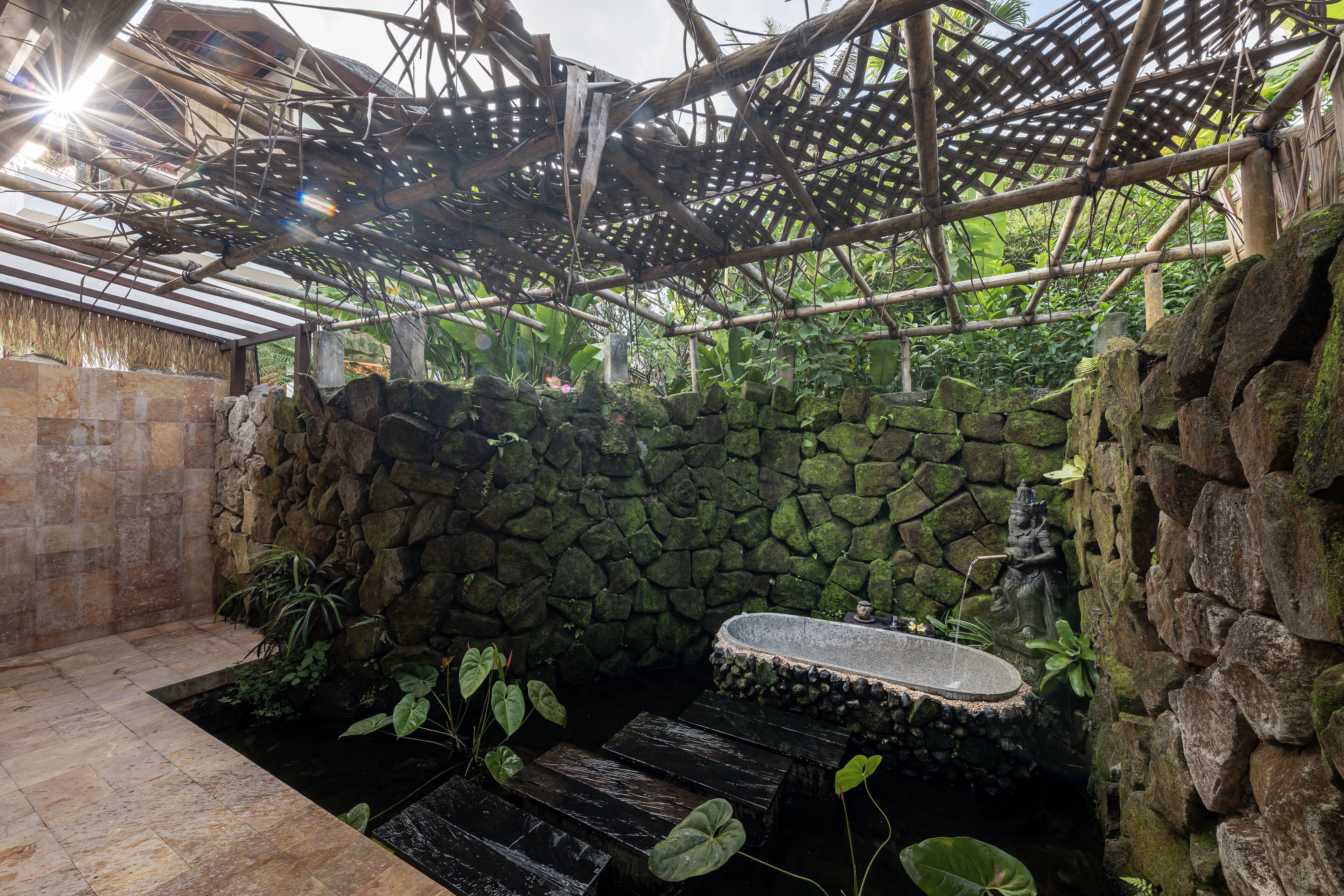 dara ayu suite | bathroom | separate bathtub and shower, free toiletries, hair dryer, bathrobes