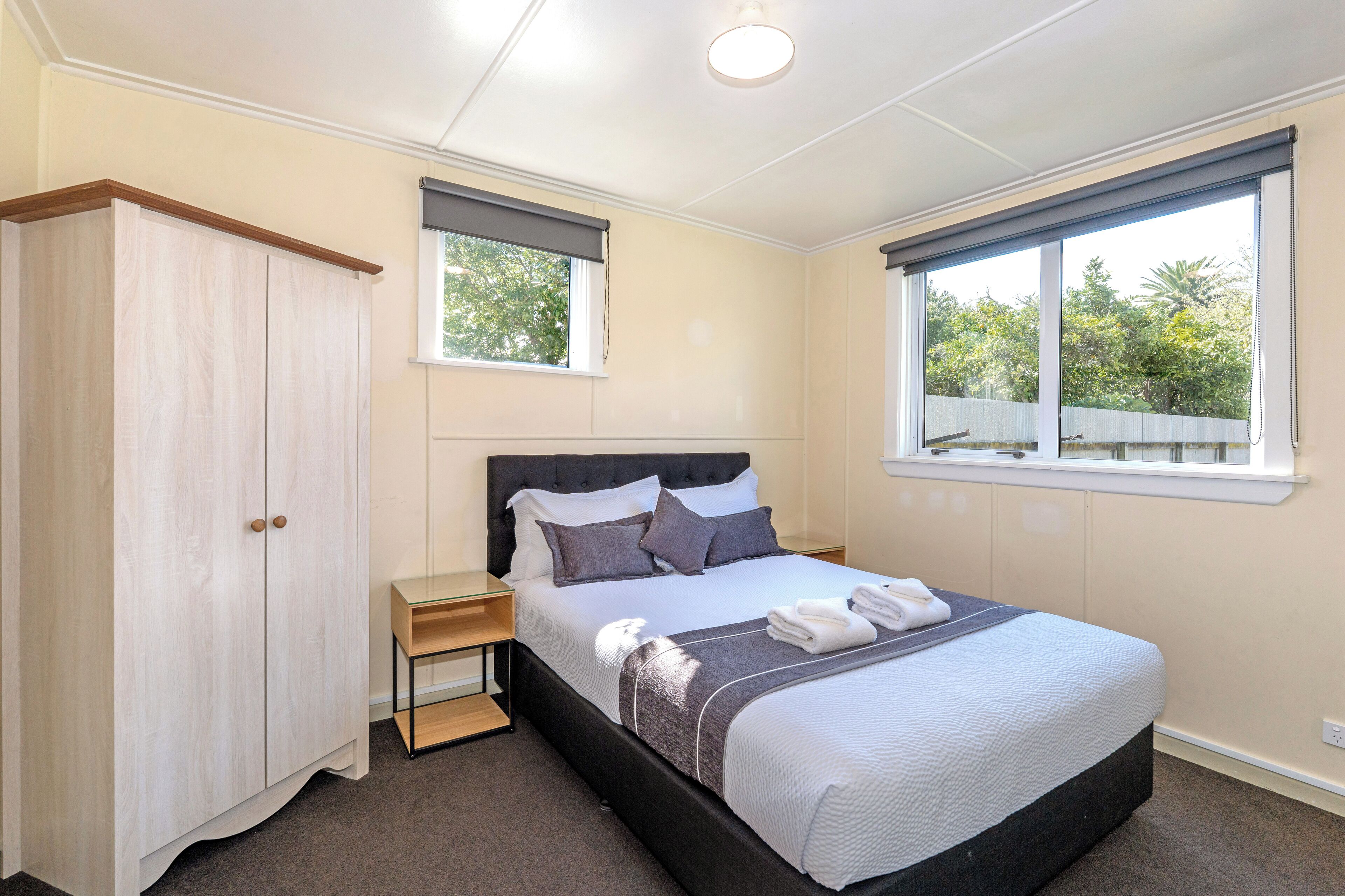 Egyptian cotton sheets, premium bedding, desk, laptop workspace