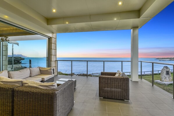 Luxury House, 4 Bedrooms, Beach View, Beachfront | Terrace/patio - Aloha Waterfront Properties (Robe)