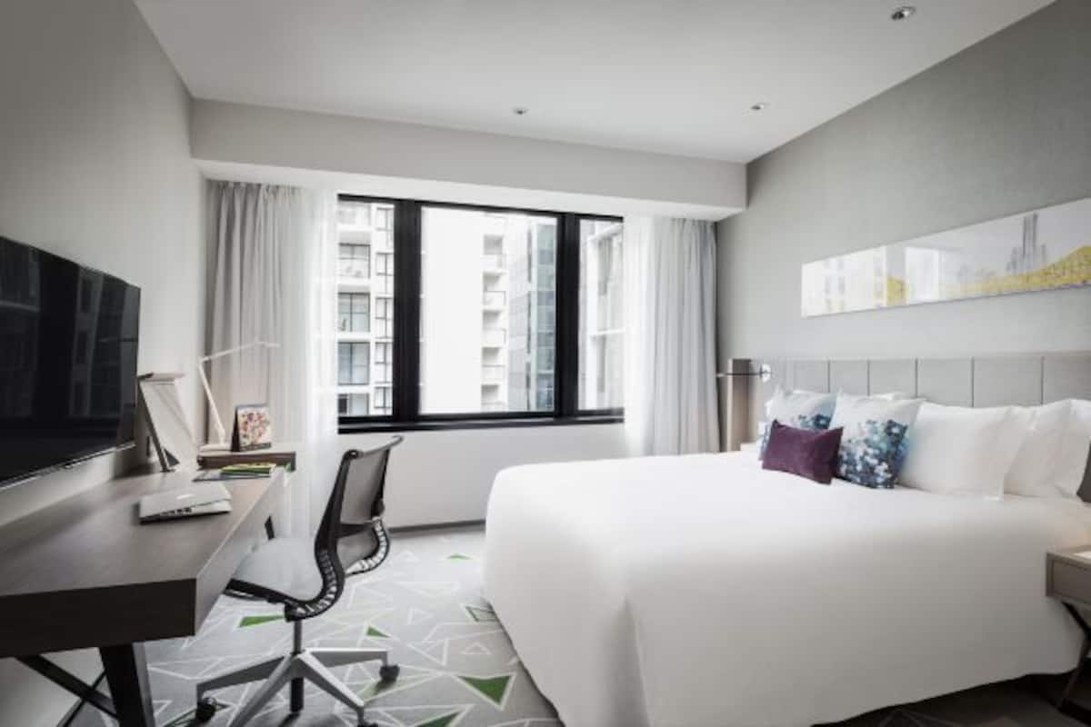 Premium bedding, pillowtop beds, in-room safe, desk
