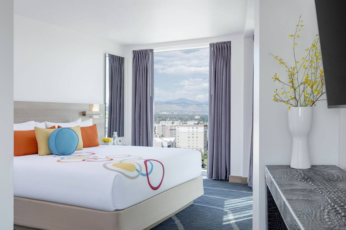 Premium bedding, down comforters, in-room safe, desk