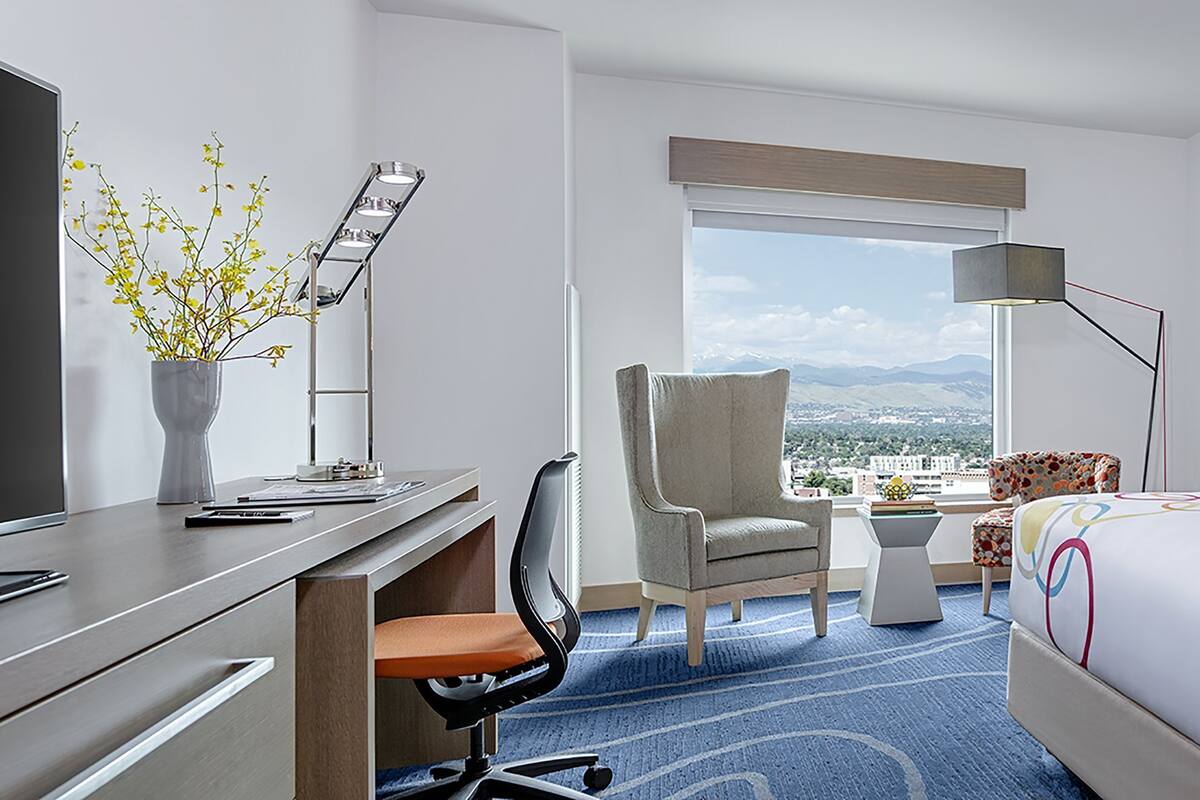 Premium bedding, down comforters, in-room safe, desk