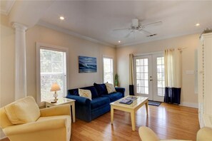 Condo, 3 Bedrooms | Living room | TV - Purple Parrot Village (Pensacola)