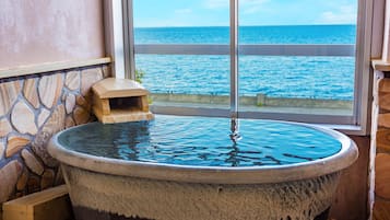 Japanese Style Room, Ocean View, with Ceramic Bath Non-Smoking | Premium bedding, in-room safe, desk, blackout drapes