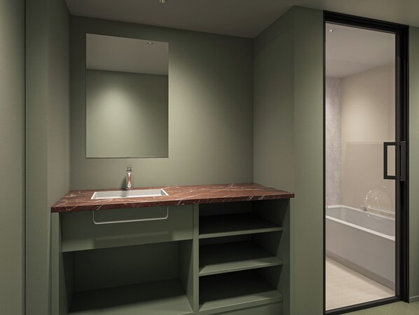 In-room safe, desk, laptop workspace, iron/ironing board