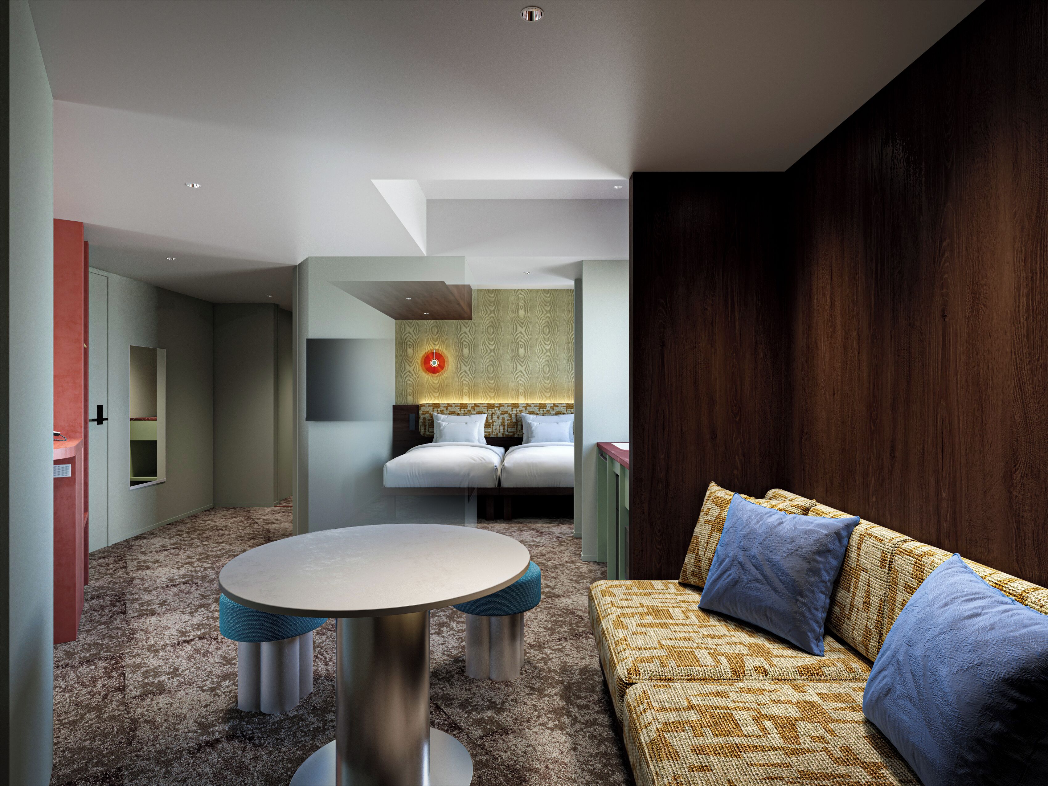 In-room safe, desk, laptop workspace, iron/ironing board