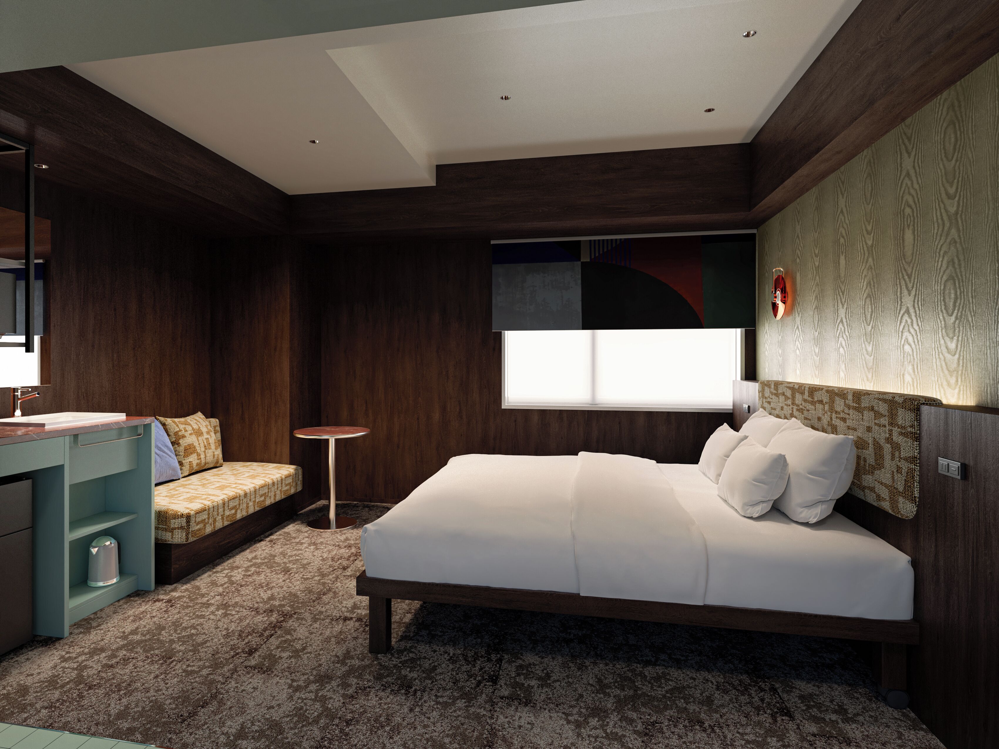 In-room safe, desk, laptop workspace, iron/ironing board