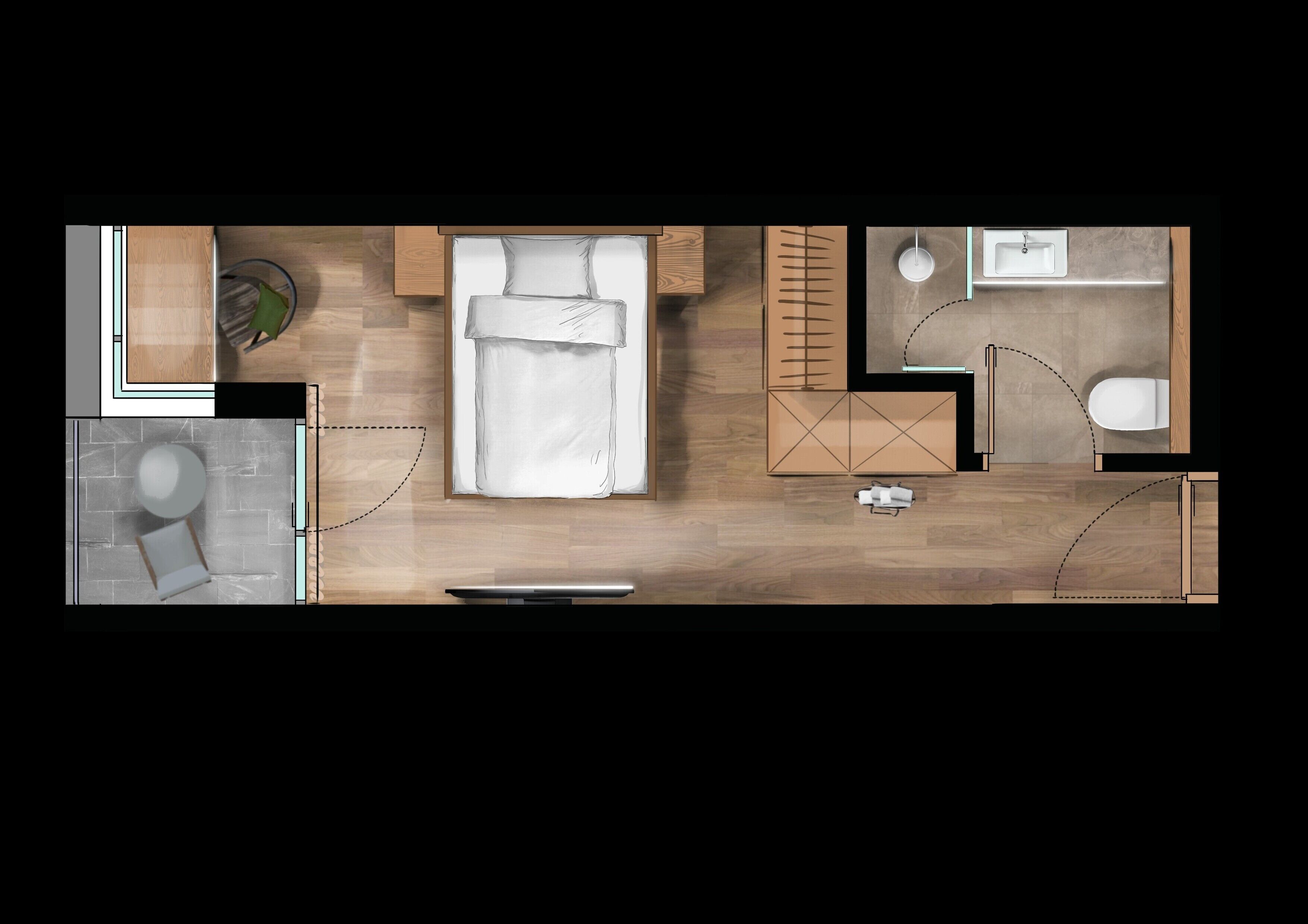 single room | hypo-allergenic bedding, in-room safe, desk, laptop workspace