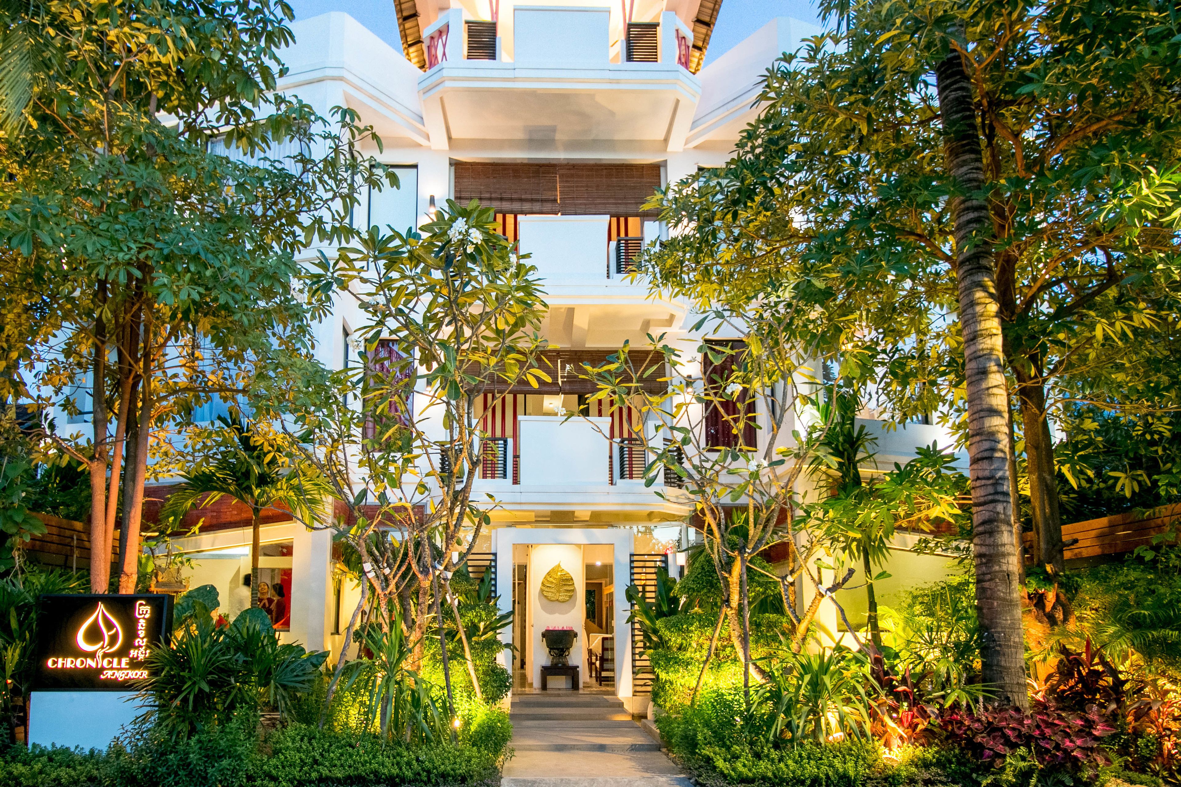 front of property – evening/night