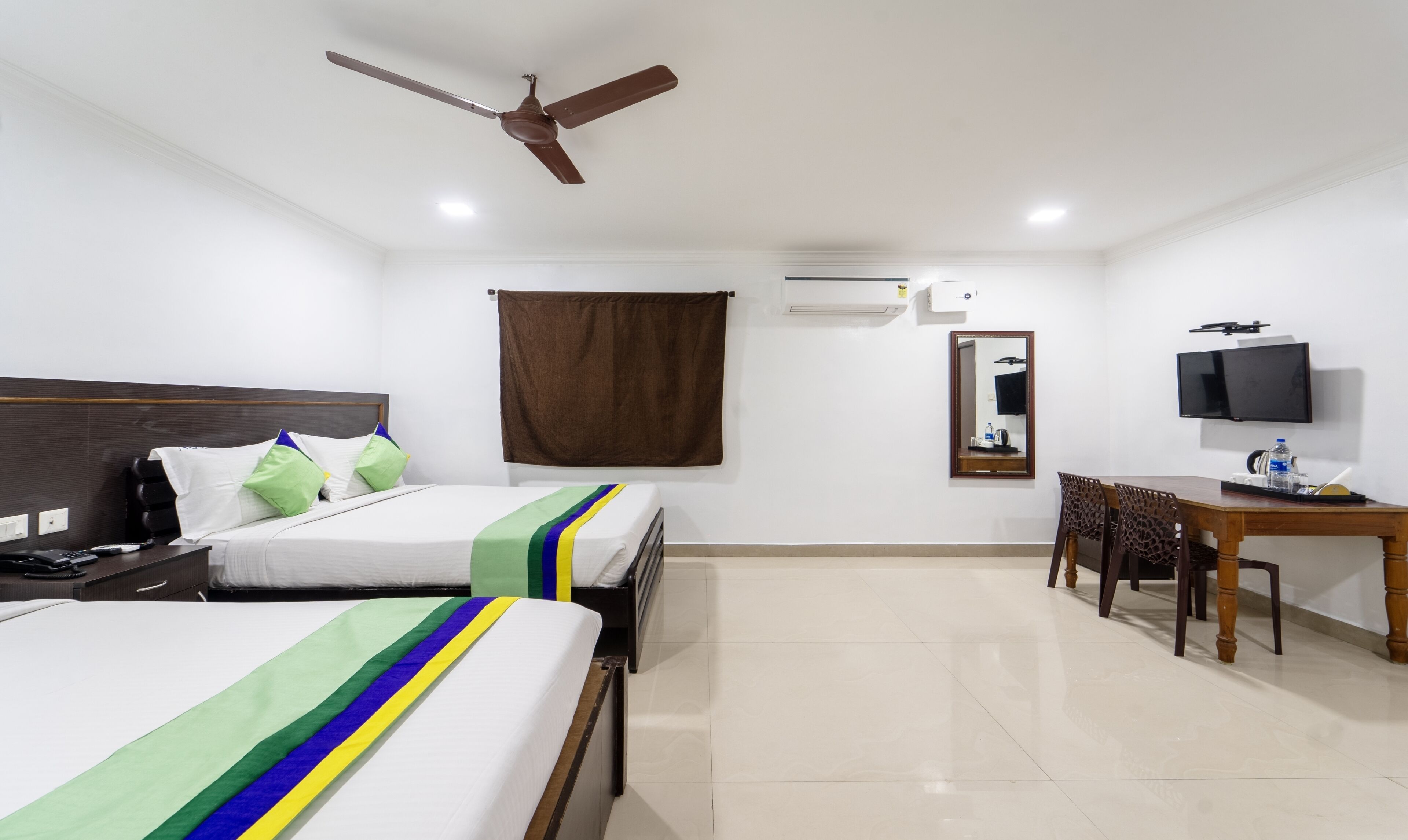 deluxe double room | premium bedding, in-room safe, desk, iron/ironing board