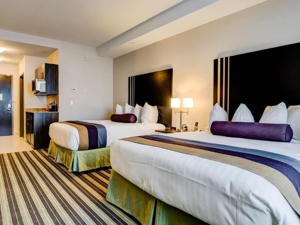 Premium bedding, down duvets, in-room safe, desk