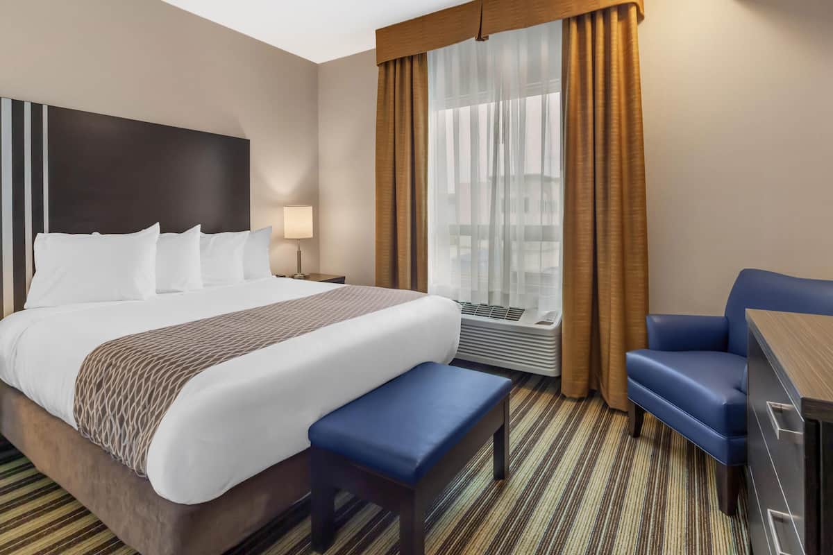 Premium bedding, down comforters, in-room safe, desk