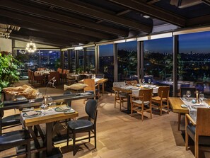 Rooftop bar, ocean views, open daily