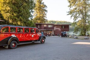 Majoituspaikan sisäänkäynti