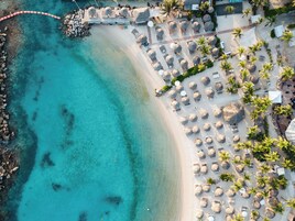 Nálægt ströndinni, hvítur sandur