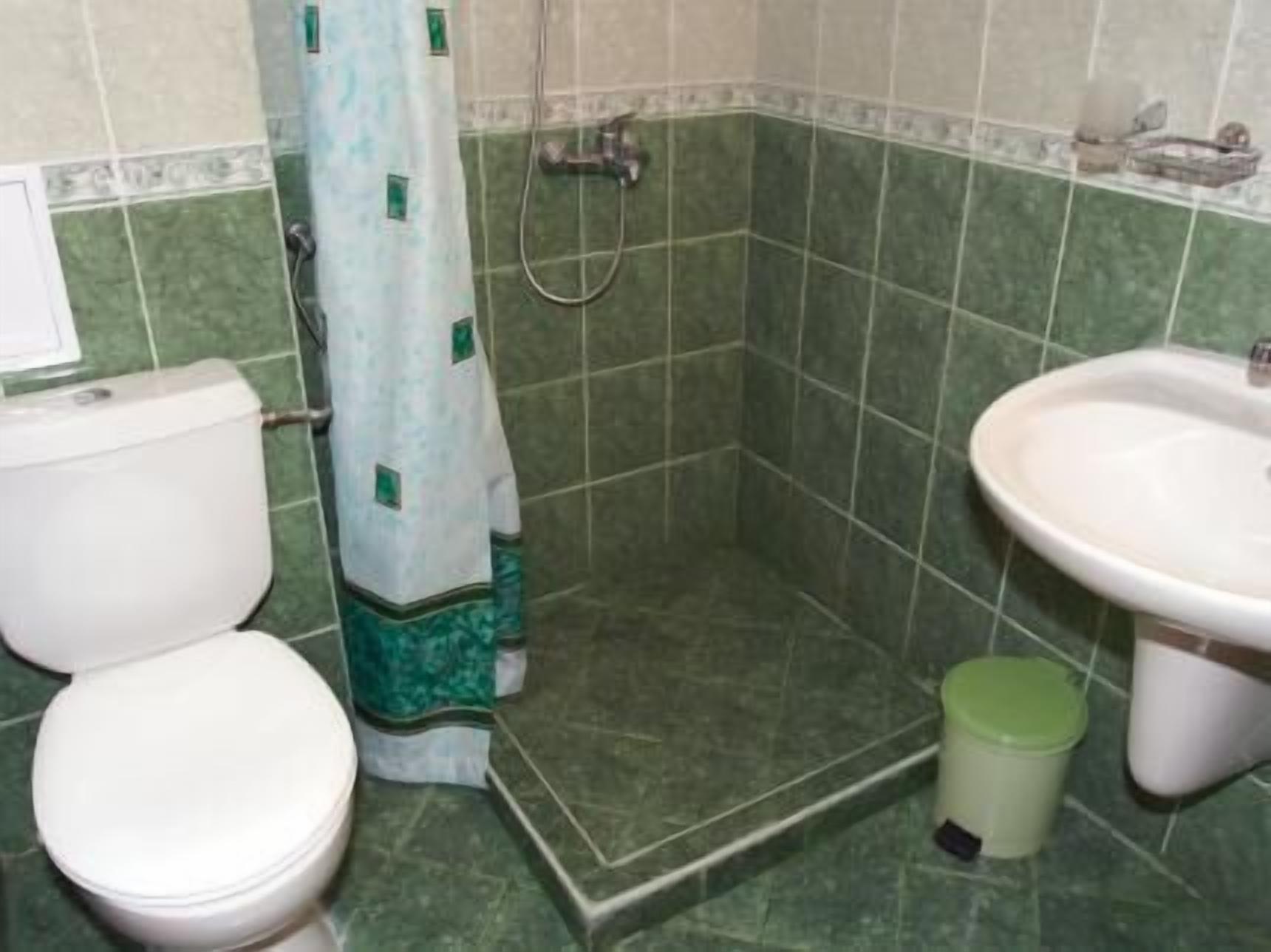 double or twin room | bathroom | shower, free toiletries, hair dryer, dressing gowns