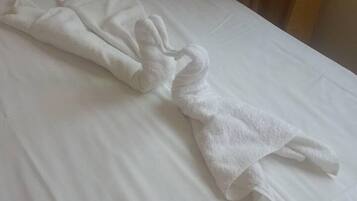 Desk, blackout curtains, iron/ironing board, free WiFi